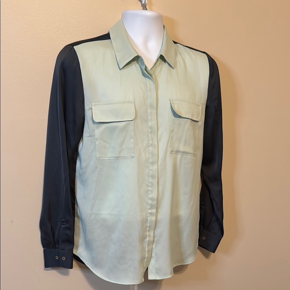 RACHEL Rachel Roy Two-Tone Button Down Shirt - Picture 2 of 13